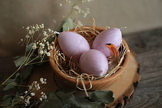 Dekorácie - Veľkonočné vajíčko - sviečka (fialové) - 16425964_