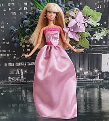Hračky - Ružové spoločenské šaty pre Barbie - 16424924_
