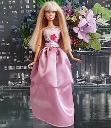 Hračky - Ružové spoločenské šaty pre Barbie - 16424938_