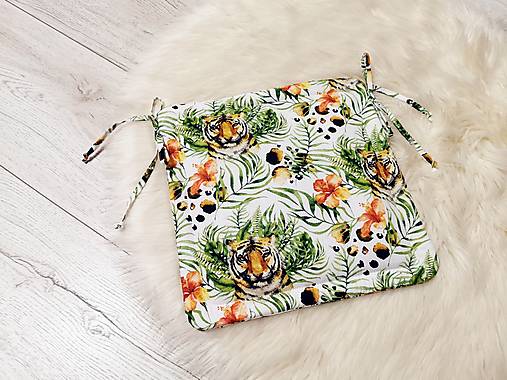 Úžitkový textil - Detský podsedák na školskú stoličku - nové vzory 2 (tiger) - 16427210_