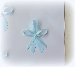 Svadobné pierka - pierka - bledomodrá (Modrá s perličkou) - 16425597_