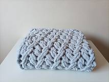 Detský textil - Puffy deka pre bábätko  (Sivo-modrá) - 16425721_