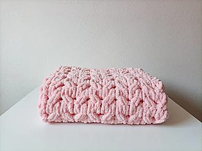 Detský textil - Puffy deka pre bábätko  (Ružová (lososová)) - 16425725_