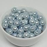 Korálky - Voskované perly 6mm-30ks (modrá svetlá) - 16430831_