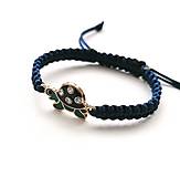 Náramky - Náramok korytnačka (modrá tmavá) - 16430475_