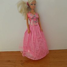 Hračky - Plesové Barbie šaty (ružové šaty) - 16429250_