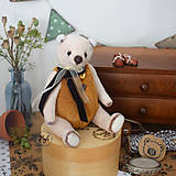 Hračky - Medvedík s melírovaným bruškom - 16429052_
