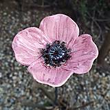 Dekorácie - PoPPy ROSE keramický kvet do záhrady - 16429678_