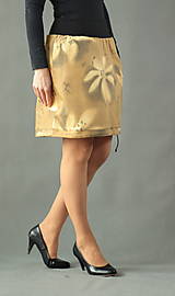 Sukne - Okrová sukně vel. XL - 16428420_