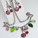 Sady šperkov - Čerešničky - náhrdelník+náušnice - 16434298_