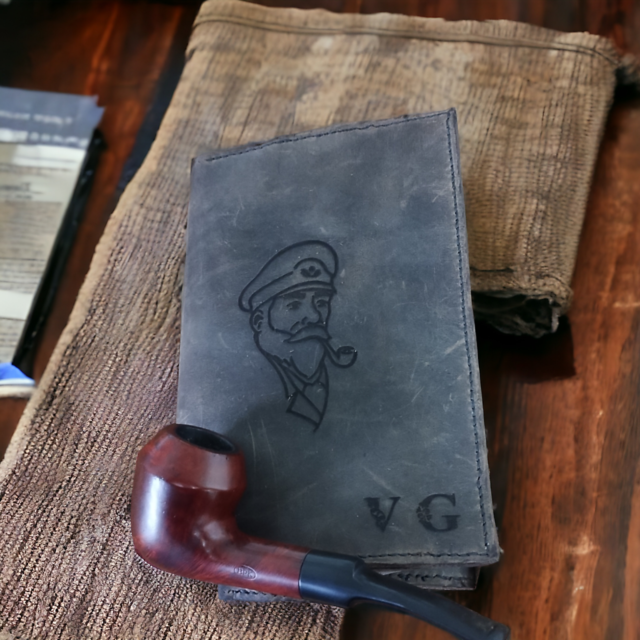 Kožené púzdro na fajku a príslušenstvo