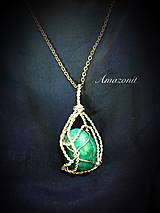 Náhrdelníky - náhrdelník s amazonitom - 16433301_