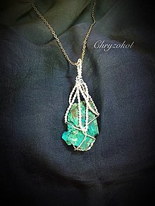 Náhrdelníky - náhrdelník s chryzokolom - 16432977_