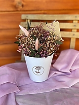 Dekorácie - Flowerbox zo stabilizovanych kvetin - 16434063_