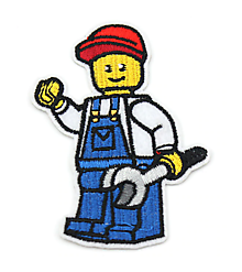 Galantéria - Nažehľovačka Legový panáčik 7,3x4,5cm (NZ450) - 16434448_