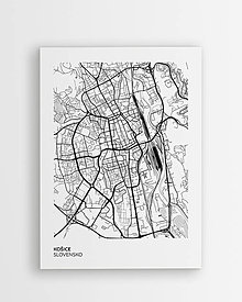 Obrazy - Mesto KOŠICE - moderný minimalistický plagát - 16435132_