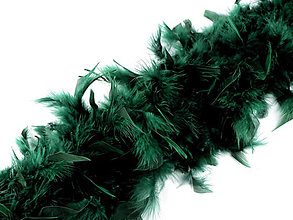 Suroviny - Boa - morčacie perie 1,8 m 60 g (Zelená) - 16436331_