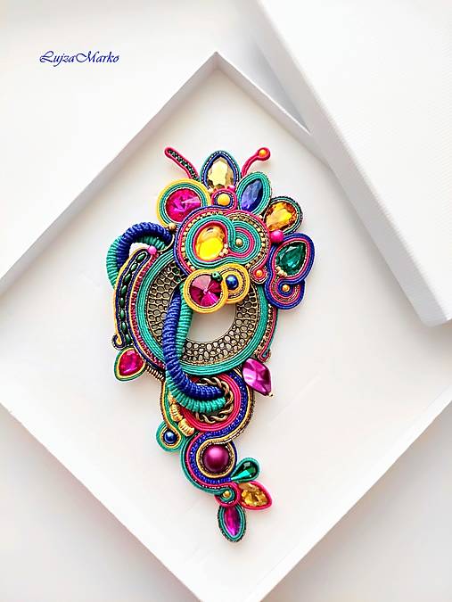 Brošne - Serafína luxusná brošňa  - 16436565_