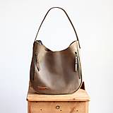 Veľké tašky - Kožená kabelka *BROWN* - 16437261_