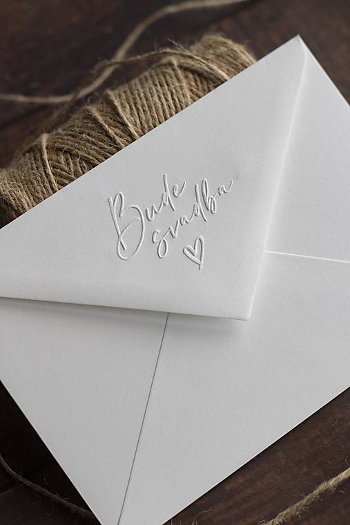 Papiernictvo - Obálka C6 "Bude svadba II." - biela matná - 16439756_