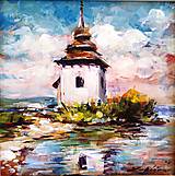 Obrazy - Kostolík na Liptovskej Mare - 16439233_