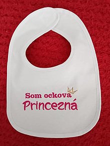 Detské doplnky - Podbradník  - Som ockova princezná - 16439858_
