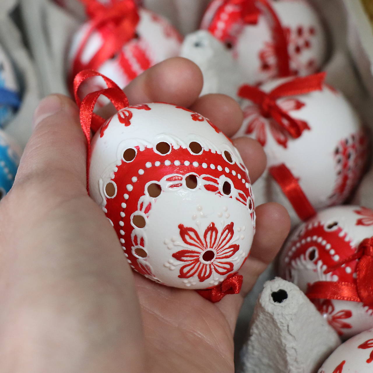 Madeirové kraslice (Červená)