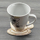 Dekorácie - Podšálka v tvare šálky kávy - 16437305_