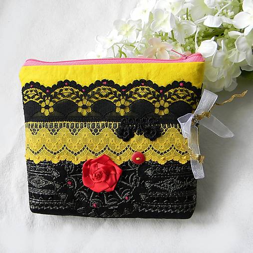 Taštičky - BOHO- slnečná taštička - 16439908_