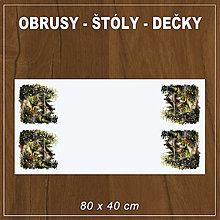 Úžitkový textil - Obrus DOM c-2 (80 x 40 cm) - 16437895_