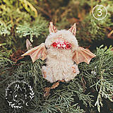 Hračky - Roztomilé hračky netopierov albínov | Autorské interiérové ​​umelecké bábiky (OOAK) | Darček pre kamarátku alebo dieťa - 16439679_
