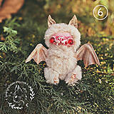 Hračky - Roztomilé hračky netopierov albínov | Autorské interiérové ​​umelecké bábiky (OOAK) | Darček pre kamarátku alebo dieťa - 16439684_