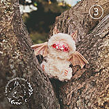 Hračky - Roztomilé hračky netopierov albínov | Autorské interiérové ​​umelecké bábiky (OOAK) | Darček pre kamarátku alebo dieťa - 16439727_