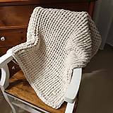 Detský textil - Jemnučká deka z alize puffy krémovej farbe - 16439988_