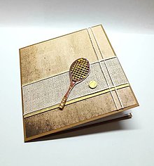 Papiernictvo - Pohľadnica ... pre tenistu / so záložkou na peniažky / lístok / vstupenku - 16441483_