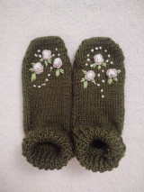 Ponožky, pančuchy, obuv - Khaki ponožky 3 - 16442001_