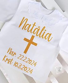 Detské oblečenie - Košieľka na krst - 16441138_