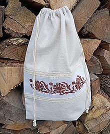 Úžitkový textil - Ľanové vrecúško - 16442112_