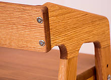 Nábytok - Rastúca stolička DUB - Rastúšik Vysoká [L] - Natural (Sedák/stupienok z dubu) - 16441901_