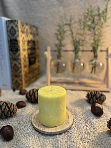 Svietidlá a sviečky - Sviečka z palmového vosku - 10 cm - 16441248_