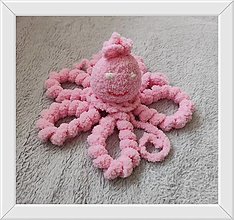 Hračky - Ružová chobotnička - 16443605_