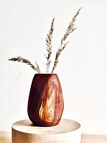 Dekorácie - Drevená váza Domos - 16443323_