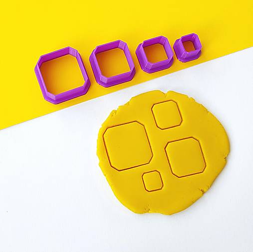 Nástroje - Štvorce odsetnuté - sada vykrajovačiek na šperky (24-11) - 16445766_