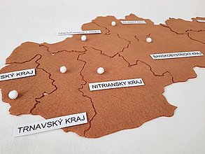 Hračky - Mapa Slovenska - kraje - 16445345_