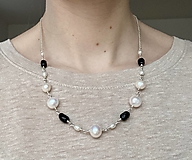 Náhrdelníky - Strieborný perlový náhrdelník - 16445307_