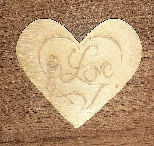 Dekorácie - Drevené srdiečko - 16448719_