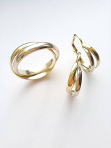 Prstene - Zlatý prsteň dvojitý - 16448882_