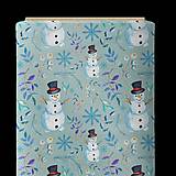 Textil - VÝPREDAJ / PC 1,69€ - Teplákovina veselý snehuliak - 16447131_