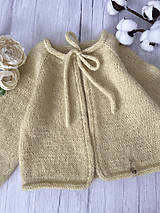 Detské oblečenie - jarný svetrík- kardigán - 16446556_