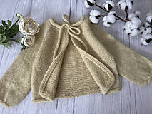 Detské oblečenie - jarný svetrík- kardigán - 16446557_